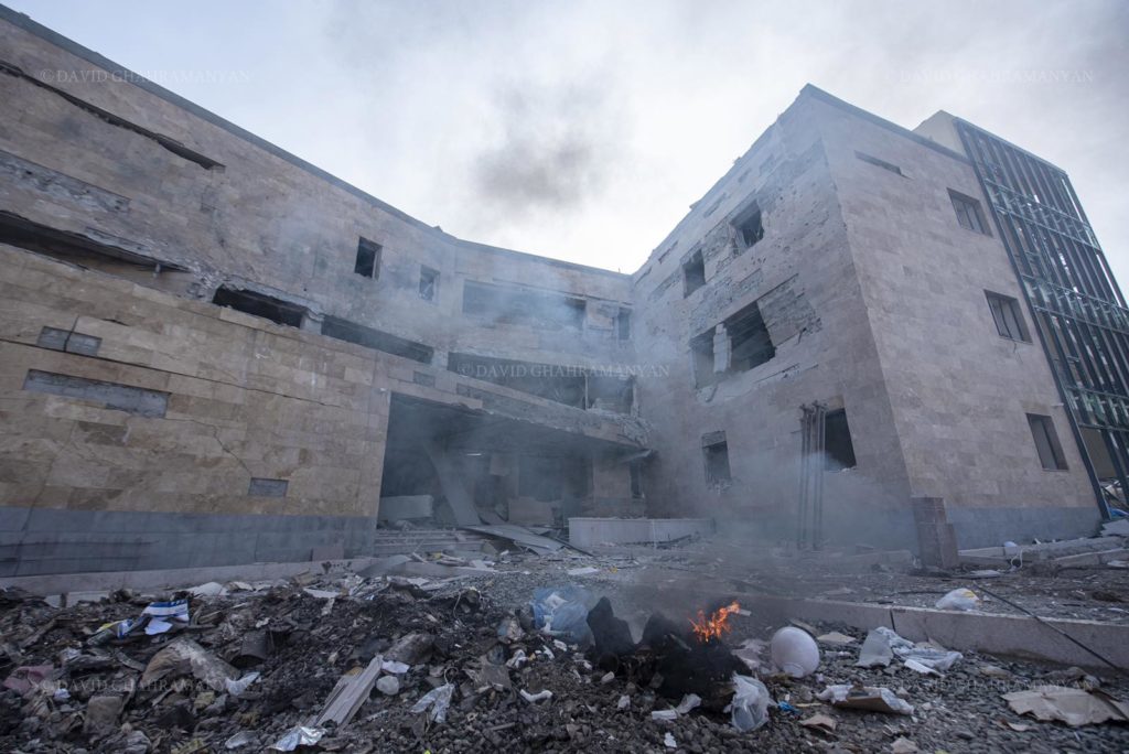 Azerbaijan Bombing Maternity Hospital in Shushi, Nagorno Karabakh.