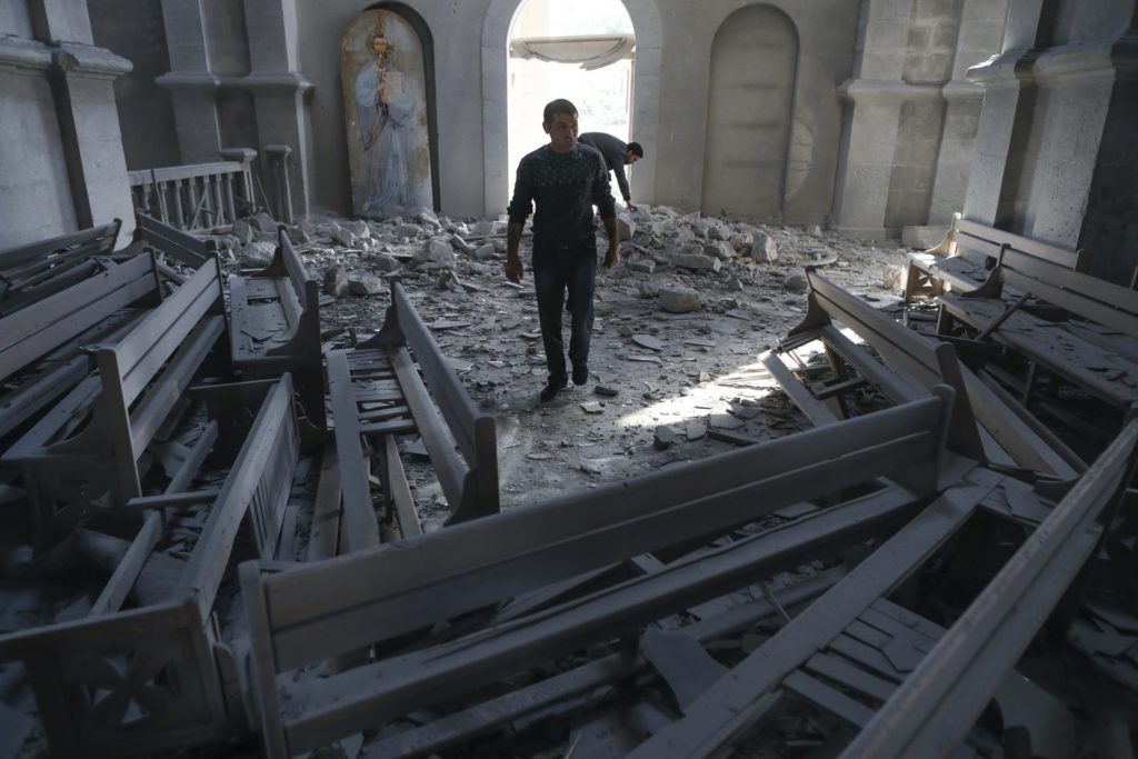 Azerbaijan target attacks on Holy Savior Cathedral in Shushi